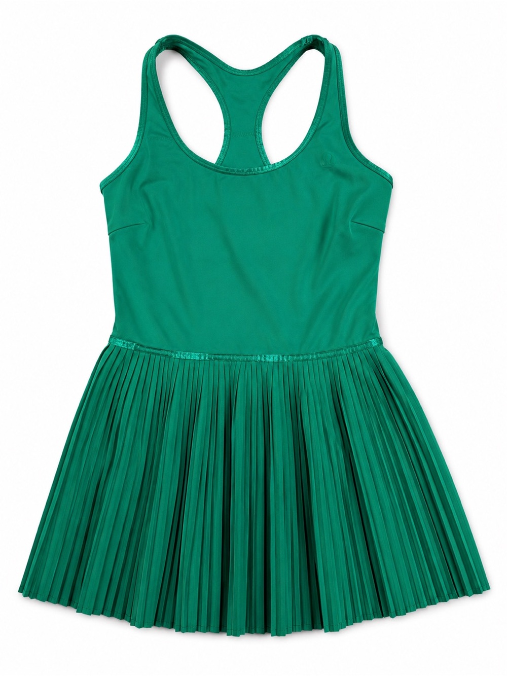 Lululemon Scoop-Neck Pleated Linerless Tennis Dress Green Size 4 - Picture 1 of 7